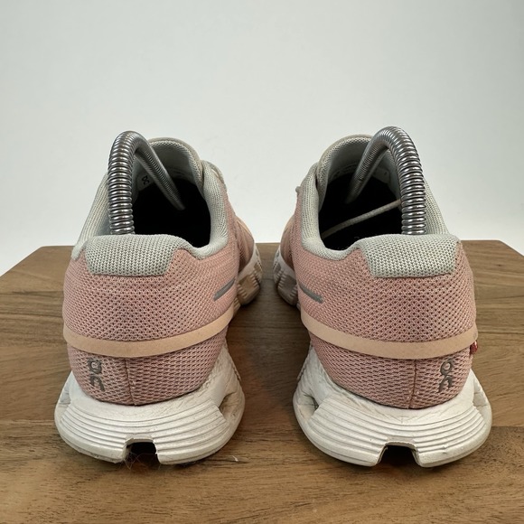 Womens On Cloud 5 Rose Shell Pink Lace Up Athletic Running Sneakers Shoes Size 8 - Picture 4 of 11